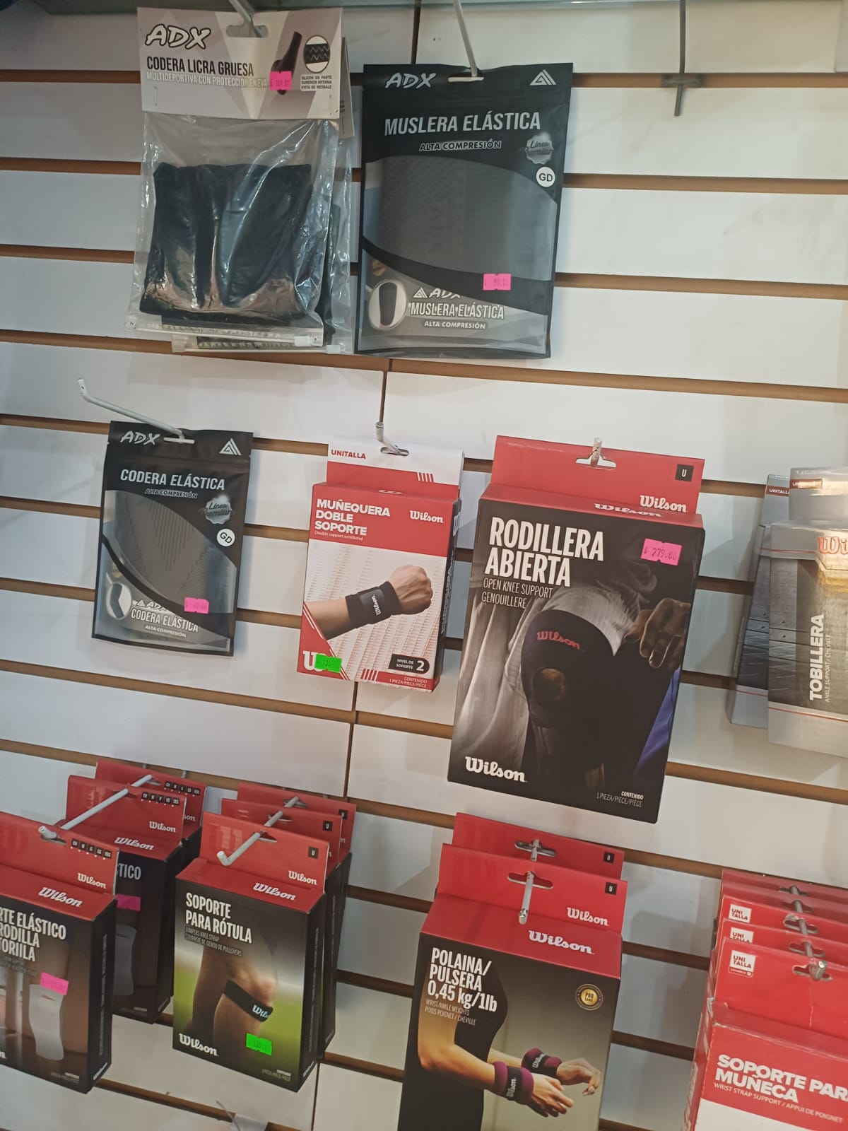 Protecciones Wilson · ADX – FRON-TENIS SPORT Aguascalientes